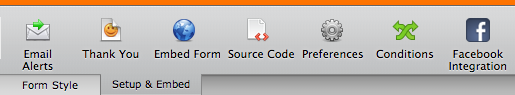 email alerts button
