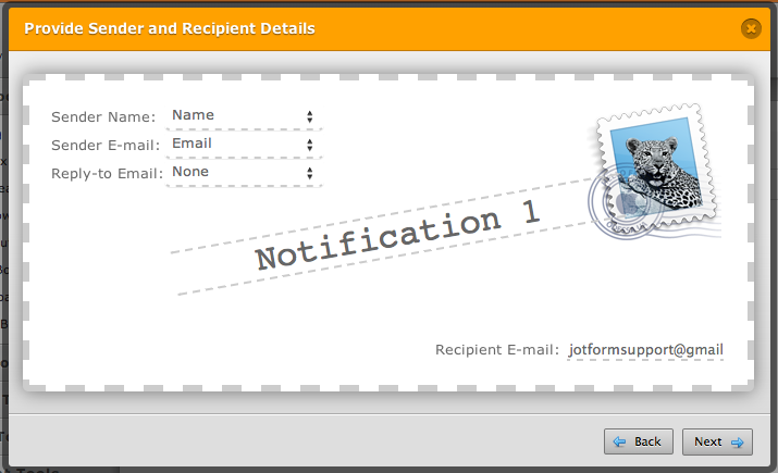 entering email address